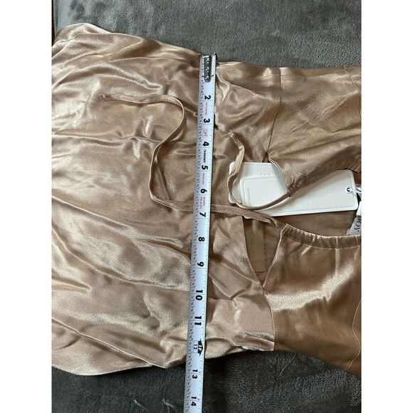 NWT Shona Joy Lace Front Maxi Dress Desert Rose sz 4 US - Picture 8 of 11